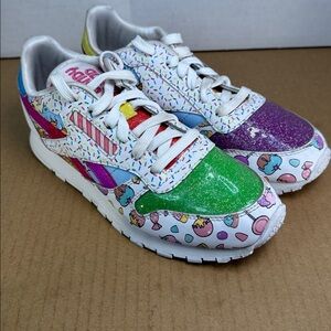 Reebok Hasbro x Candyland Candy Land Youth Classic Sneakers Tennis Shoes, sz 4
